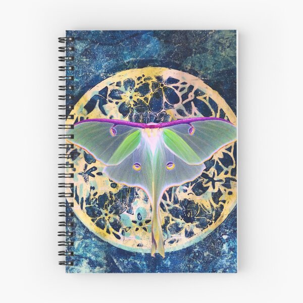 Item preview, Luna Moth Over Moon designed and sold by DoeRunStudio.