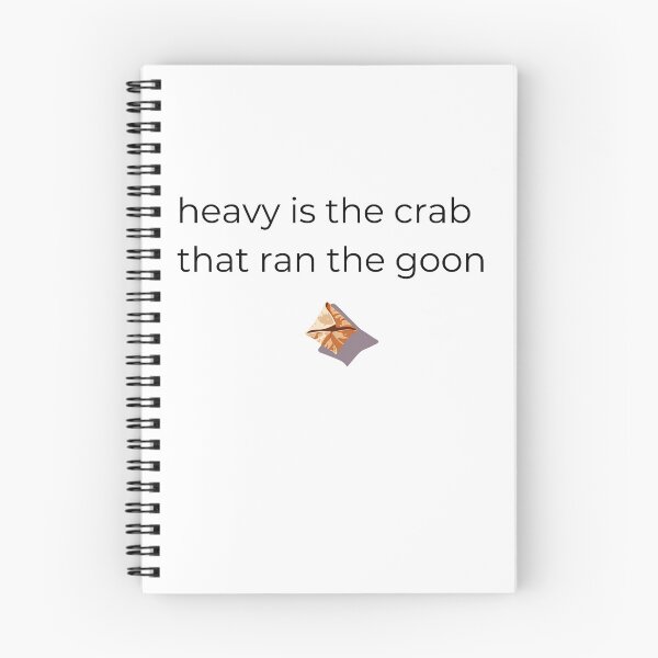 Item preview, heavy is the crab that ran the goon | chaotic meme sticker | crab rangoon humor designed and sold by RebootRequired.