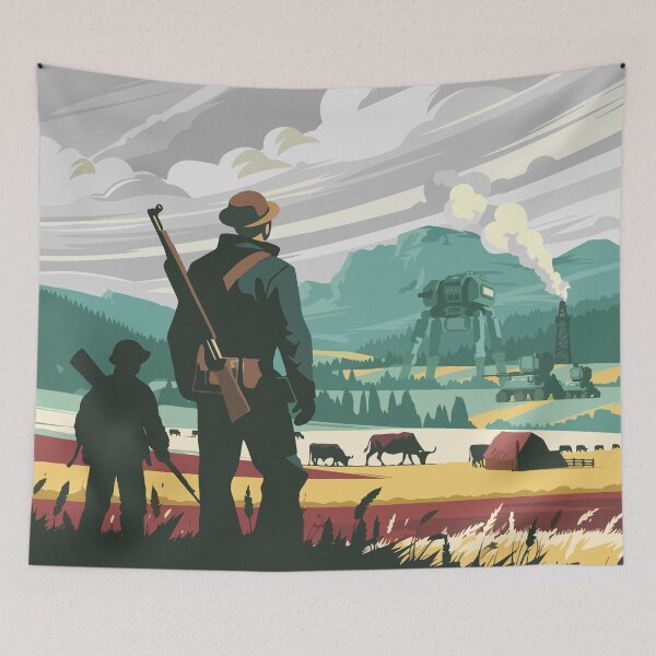 Item preview, SCYTHE - Inspired Poster / Retro Board Game Poster / Wall Art Print / Fantasy, Board Game, RPG, DnD / Home Decor Gift Idea  designed and sold by RoleplayRealm.