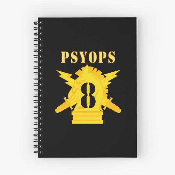 Item preview, Army - PSYOPS w Branch Insignia - 8th Battalion Numeral - Line X 300 designed and sold by Military Insignia Products.