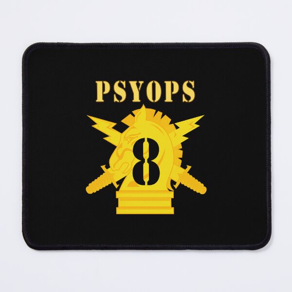 Item preview, Army - PSYOPS w Branch Insignia - 8th Battalion Numeral - Line X 300 designed and sold by Military Insignia Products.