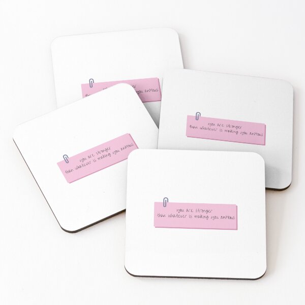 Item preview, Stronger Than Your Anxiety Mental Health Affirmation Art designed and sold by JaiRoseDesigns.