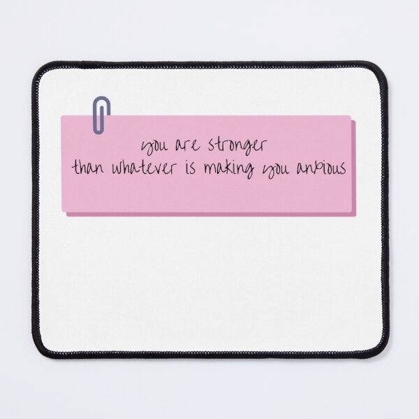 Item preview, Stronger Than Your Anxiety Mental Health Affirmation Art designed and sold by JaiRoseDesigns.