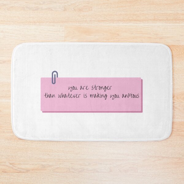 Item preview, Stronger Than Your Anxiety Mental Health Affirmation Art designed and sold by JaiRoseDesigns.