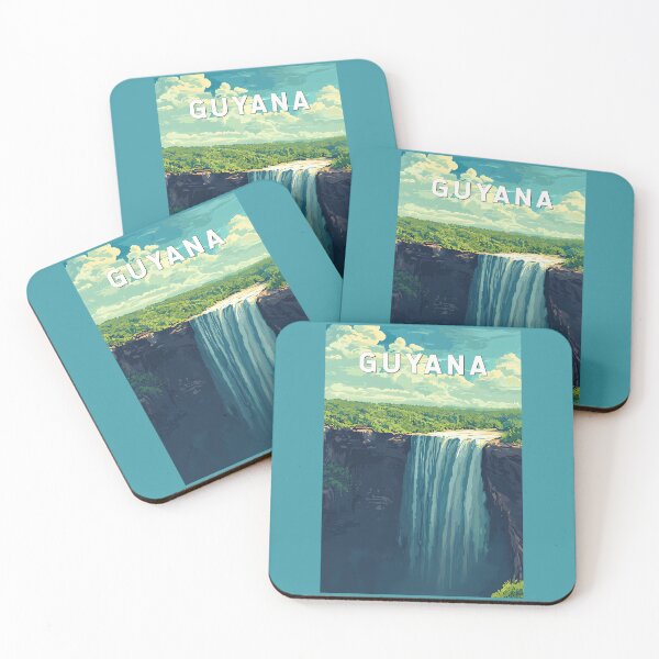 Item preview, Guyana Illustration Travel Art Vintage designed and sold by KrisSidDesigns.