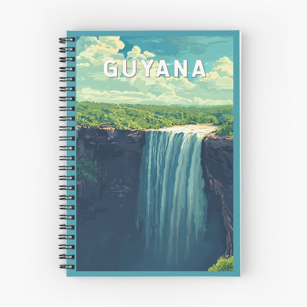 Item preview, Guyana Illustration Travel Art Vintage designed and sold by KrisSidDesigns.