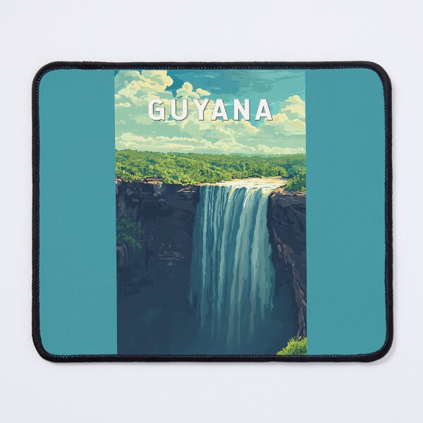 Item preview, Guyana Illustration Travel Art Vintage designed and sold by KrisSidDesigns.
