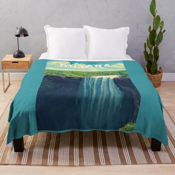 Item preview, Guyana Illustration Travel Art Vintage designed and sold by KrisSidDesigns.