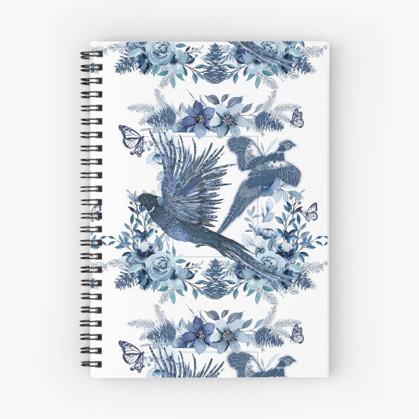 Item preview, Sabrina Farmer Art - Pheasants in Blue - Wildlife for Home  designed and sold by sabrinart42.