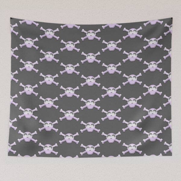 Item preview, Purple Skull and Crossbones Pirate Graphic designed and sold by BluOddities.