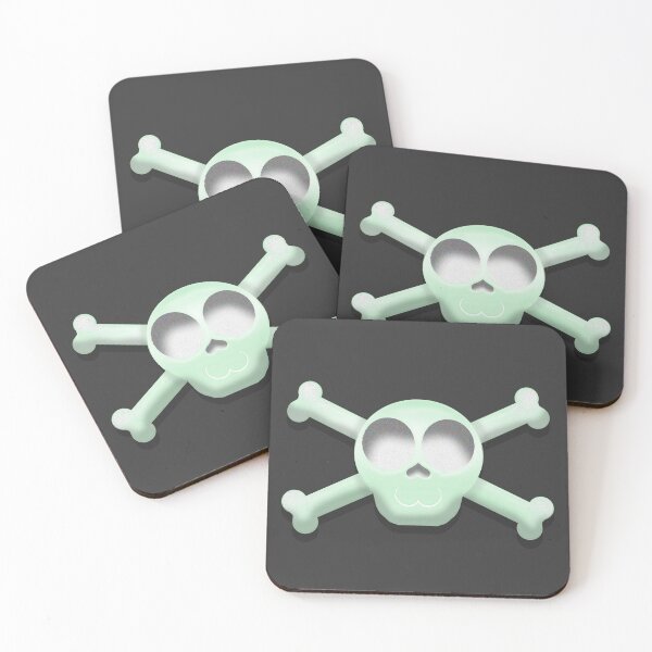 Item preview, Green Skull and Crossbones Pirate Graphic designed and sold by BluOddities.