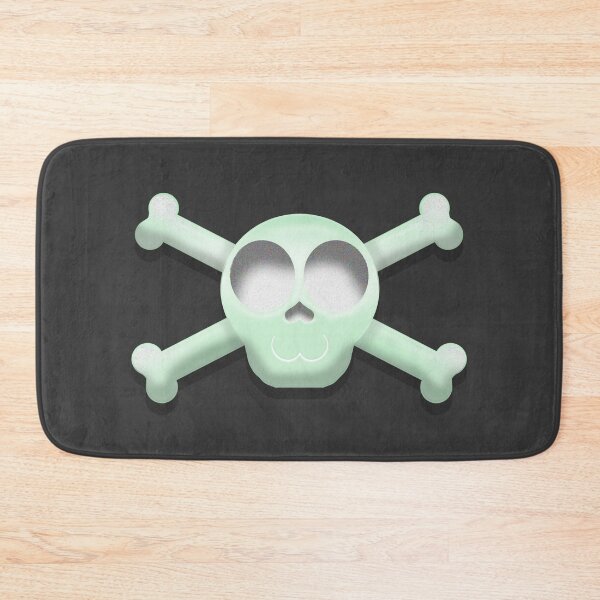 Item preview, Green Skull and Crossbones Pirate Graphic designed and sold by BluOddities.