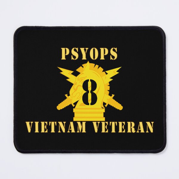 Item preview, Army - PSYOPS w Branch Insignia - 8th Battalion Numeral - w Vietnam Vet  Below X 300 designed and sold by Military Insignia Products.