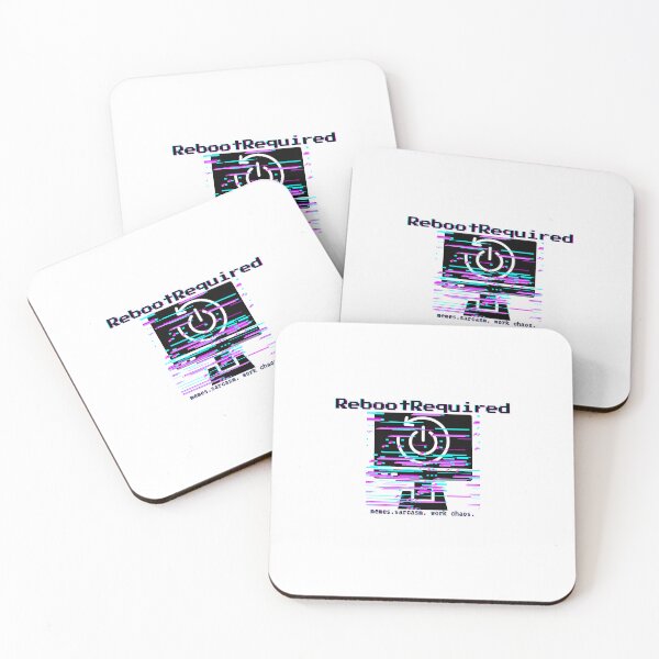 Item preview, RebootRequired | Glitch Tech Logo Sticker | Memes, Sarcasm, Work Chaos Design designed and sold by RebootRequired.