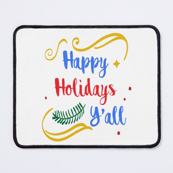 Item preview, Happy Holidays Y’all Funny Southern Christmas Typography designed and sold by SandyMDesigns.