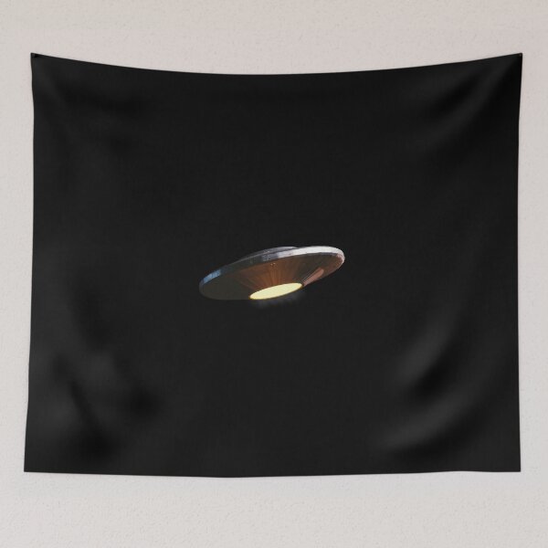 Item preview, UFO, alien spaceship with extraterrestrial visitors designed and sold by DottedYeti.
