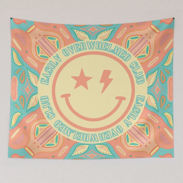 Item preview, Easily Overwhelmed Club Mental Health Inspired Digital Art  designed and sold by JaiRoseDesigns.