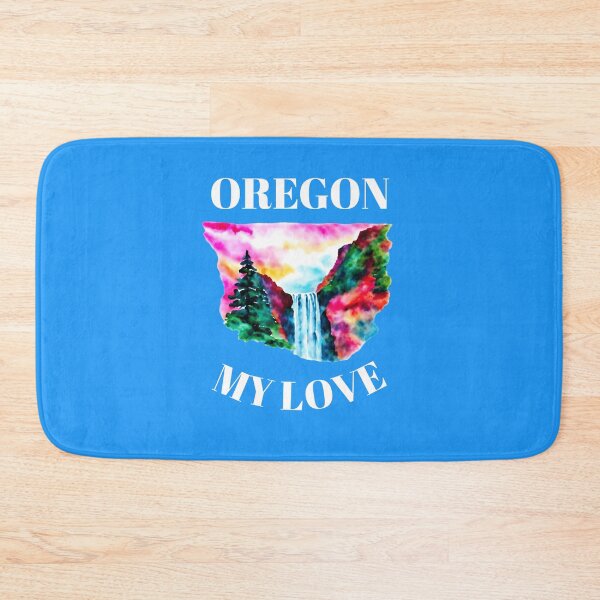 Item preview, Oregon My Love  - State Shape in Watercolor Waterfall designed and sold by WigOutlet.