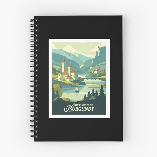 Item preview, THE CASTLES OF BURGUNDY - Inspired Poster / Retro Board Game Poster / Wall Art Print / Fantasy, Board Game, RPG, DnD / Home Decor Gift Idea  designed and sold by RoleplayRealm.
