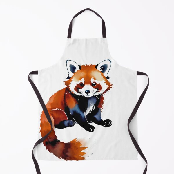 Item preview, Red Panda Sitting Watercolor Paint Lesser Panda designed and sold by Moonde04.