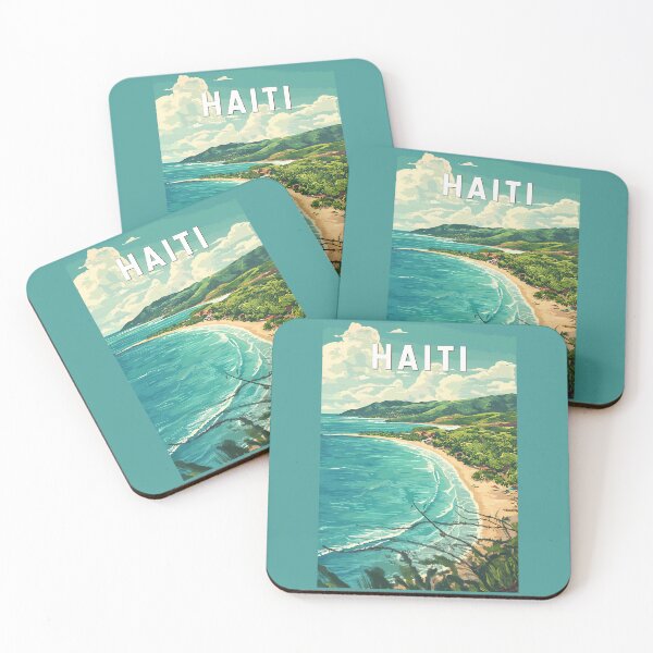 Item preview, Haiti Illustration Travel Art Vintage designed and sold by KrisSidDesigns.