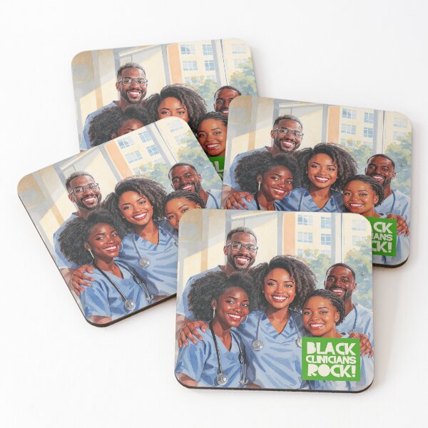 Item preview, BLACK CLINICIANS ROCK designed and sold by alegnacreates.