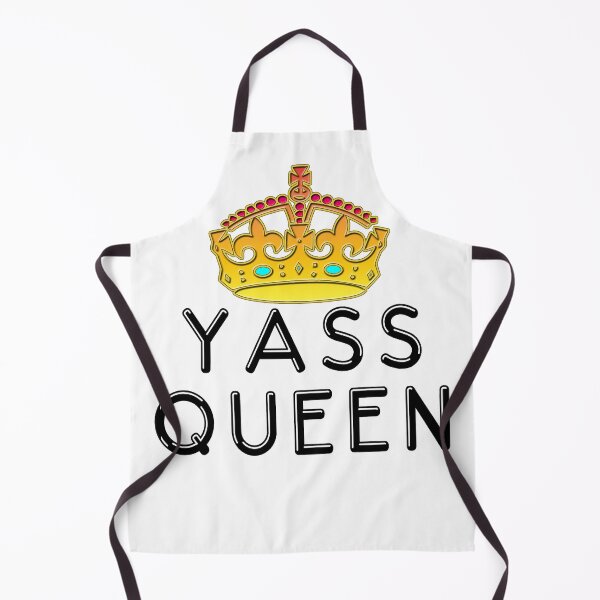 Item preview, Yass Queen Gold Crown Funny Diva Typography Art designed and sold by SandyMDesigns.