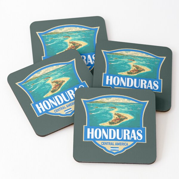 Item preview, Honduras Illustration Retro Badge designed and sold by KrisSidDesigns.