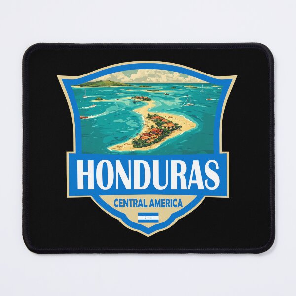 Item preview, Honduras Illustration Retro Badge designed and sold by KrisSidDesigns.