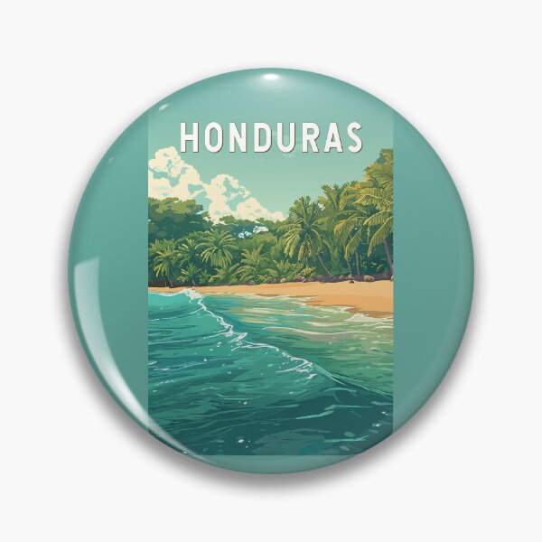 Item preview, Honduras Illustration Travel Art Vintage designed and sold by KrisSidDesigns.