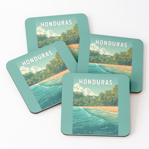 Item preview, Honduras Illustration Travel Art Vintage designed and sold by KrisSidDesigns.