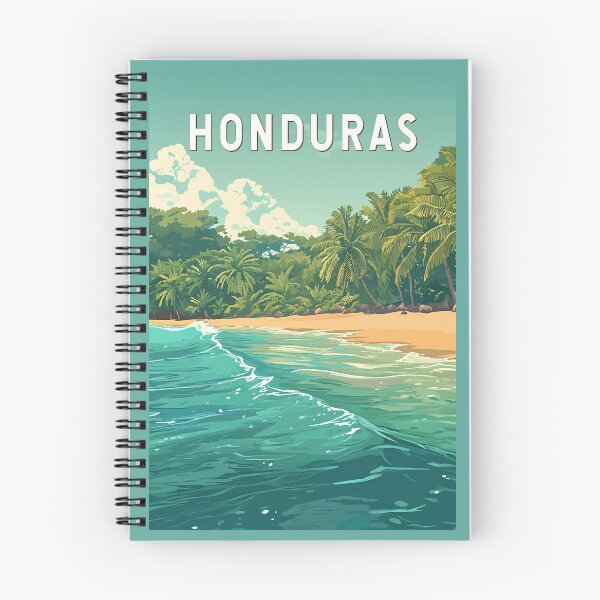 Item preview, Honduras Illustration Travel Art Vintage designed and sold by KrisSidDesigns.