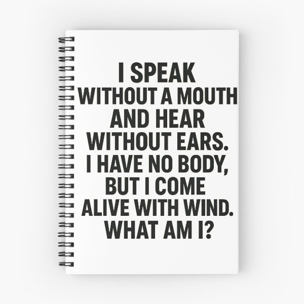 Item preview, Brain Teaser "What am I?" Riddle Typography designed and sold by Uglyandcute.