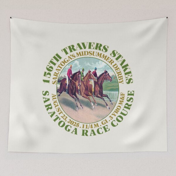 Item preview, 156th Travers Stakes Horse Racing Design designed and sold by Ginny Luttrell.