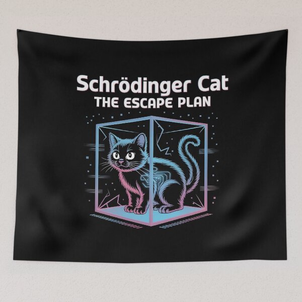 Item preview, Schrödinger Cat The Escape Plan designed and sold by Redgiant87x.