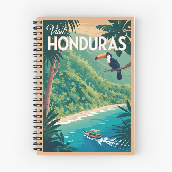 Item preview, Honduras Toucan Illustration Travel Art Vintage designed and sold by KrisSidDesigns.