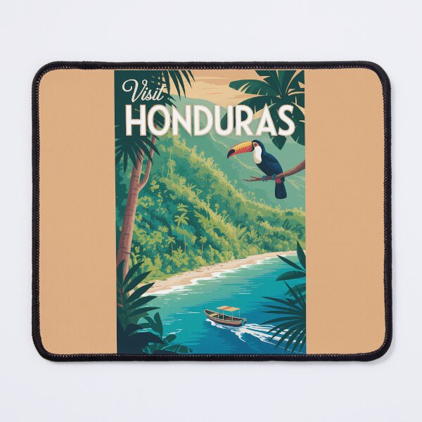 Item preview, Honduras Toucan Illustration Travel Art Vintage designed and sold by KrisSidDesigns.