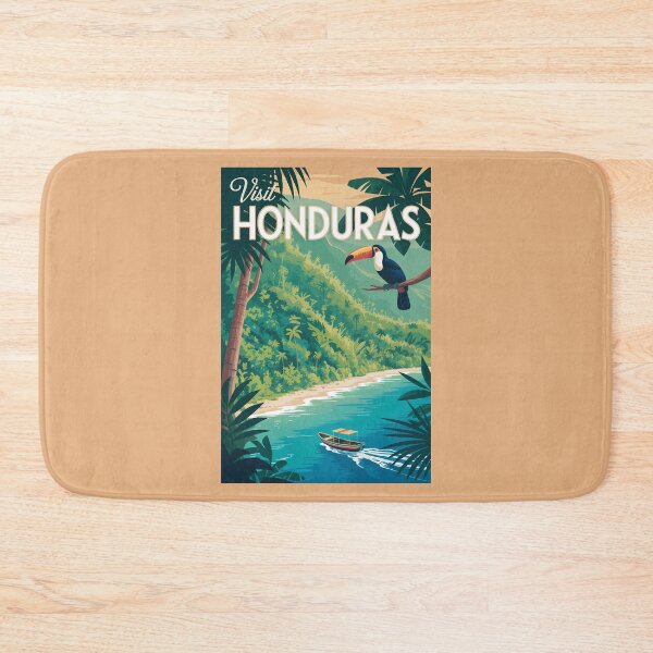 Item preview, Honduras Toucan Illustration Travel Art Vintage designed and sold by KrisSidDesigns.