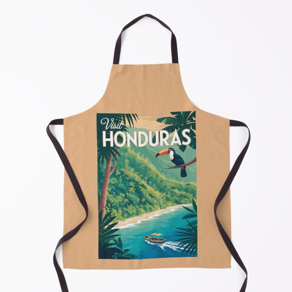 Item preview, Honduras Toucan Illustration Travel Art Vintage designed and sold by KrisSidDesigns.