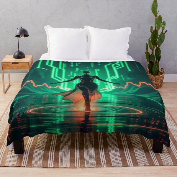 Item preview, Neon Pulse Dancer – Surreal Energy in Motion designed and sold by FotoworldEdel.