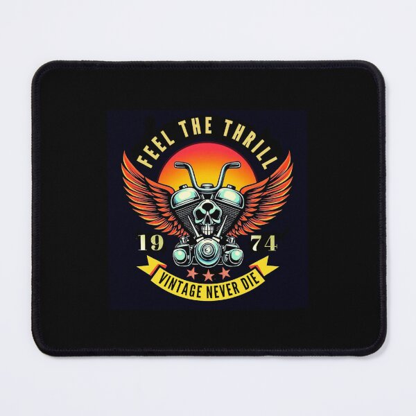 Item preview, Winged Motor Motivational FEEL THE THRILL 1974 VINTAGE NEVER DIE. designed and sold by Giulivo Store Graphic.