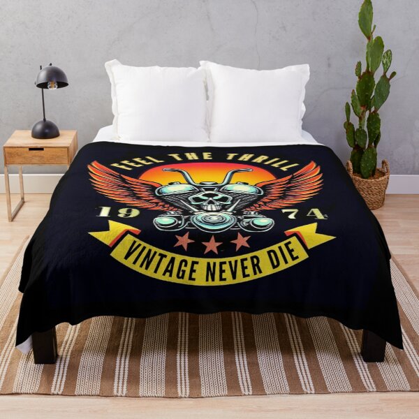 Item preview, Winged Motor Motivational FEEL THE THRILL 1974 VINTAGE NEVER DIE. designed and sold by Giulivo Store Graphic.