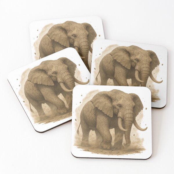 Item preview, Duststorm Elemental Elephant – Breath of the Desert designed and sold by ElementalBeast1.