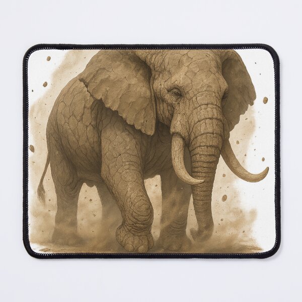 Item preview, Duststorm Elemental Elephant – Breath of the Desert designed and sold by ElementalBeast1.