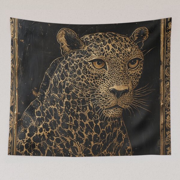 Artikelvorschau, Vintage Leopardenkunst entworfen und verkauft von TheDarkWardrobe.