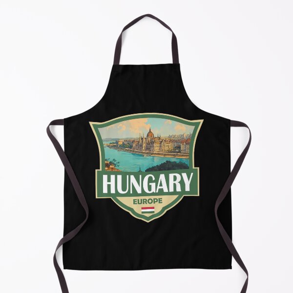 Item preview, Hungary Illustration Retro Badge designed and sold by KrisSidDesigns.