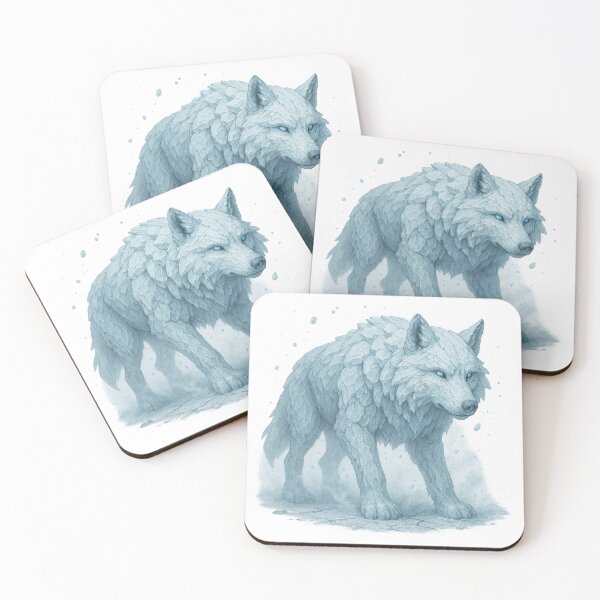 Item preview, Glacial Elemental Wolf – Stillness of the Ice Age designed and sold by ElementalBeast1.