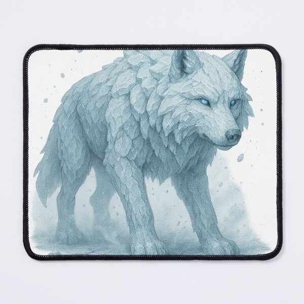 Item preview, Glacial Elemental Wolf – Stillness of the Ice Age designed and sold by ElementalBeast1.