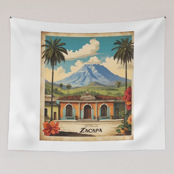 Item preview, Zacapa Guatemala Vintage Poster Tourism  designed and sold by TravelersGems.