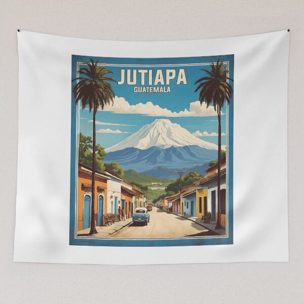 Item preview, Jutiapa Guatemala Vintage Poster Tourism  designed and sold by TravelersGems.